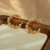 Titanium Steel C-Hoop Earrings - Trendsi - Flyclothing LLC