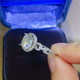 3 Carat 925 Sterling Silver Moissanite Ring - Trendsi - Flyclothing LLC