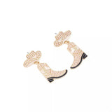 Cowboy Hat and Boot Dangle Earrings - Trendsi - Flyclothing LLC