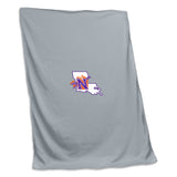 Northwestern State Gray Screened Sweatshirt Blanket - Logo Brands - Flyclothing LLC