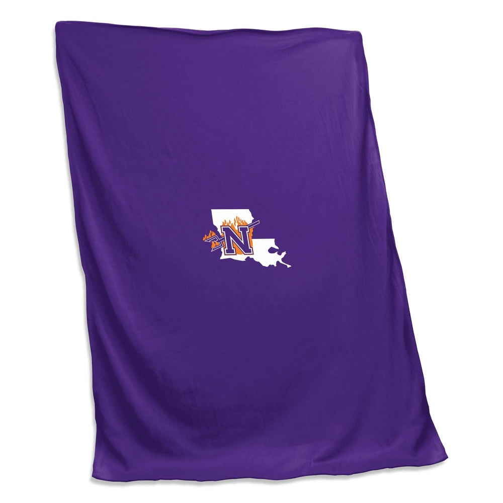 Northwestern State Screened Sweatshirt Blanket - Logo Brands - Flyclothing LLC