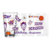 Northwestern State 16oz Native Pint Glass - Logo Brands - Flyclothing LLC