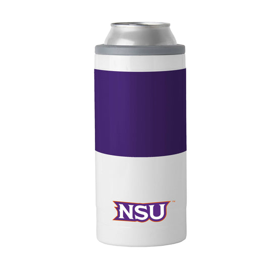 Northwestern State 12oz Colorblock Slim Can Coolie - Logo Brands - Flyclothing LLC