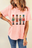 Nutcracker Round Neck Short Sleeve T-Shirt - Trendsi - Flyclothing LLC