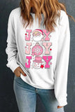 JOY Round Neck Long Sleeve Sweatshirt - Trendsi - Flyclothing LLC