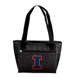 Illinois Leopard Print 16 Can Cooler Tote - Logo Brands - Flyclothing LLC