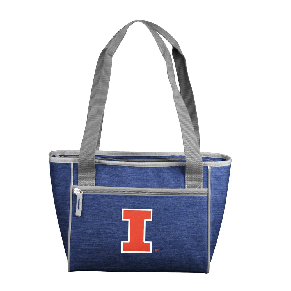 Illinois Navy 16 Can Cooler Tote - Logo Brands - Flyclothing LLC