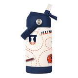 Illinois 12oz Mascot SS Kids Bottle - Logo Brands - Flyclothing LLC