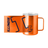 Illinois 15oz Hype Orange Stainless Steel Mug - Logo Brands - Flyclothing LLC