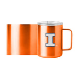 Illinois 15oz Swagger Stainless Steel Mug - Logo Brands - Flyclothing LLC