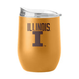 Illinois 16oz Huddle Powder Coat Curved Bev - Logo Brands - Flyclothing LLC