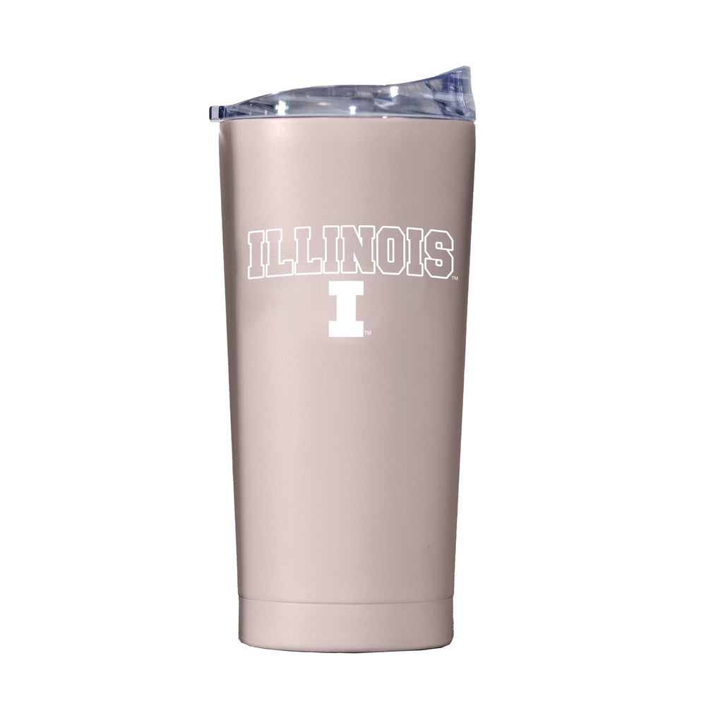 Illinois 20oz Stencil Powder Coat Tumbler - Logo Brands - Flyclothing LLC