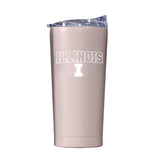Illinois 20oz Stencil Powder Coat Tumbler - Logo Brands - Flyclothing LLC