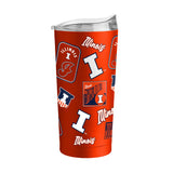 Illinois 20oz Dreamweave Powder Coat Tumbler - Logo Brands - Flyclothing LLC