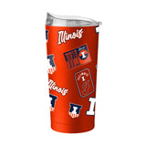 Illinois 20oz Dreamweave Powder Coat Tumbler - Logo Brands - Flyclothing LLC
