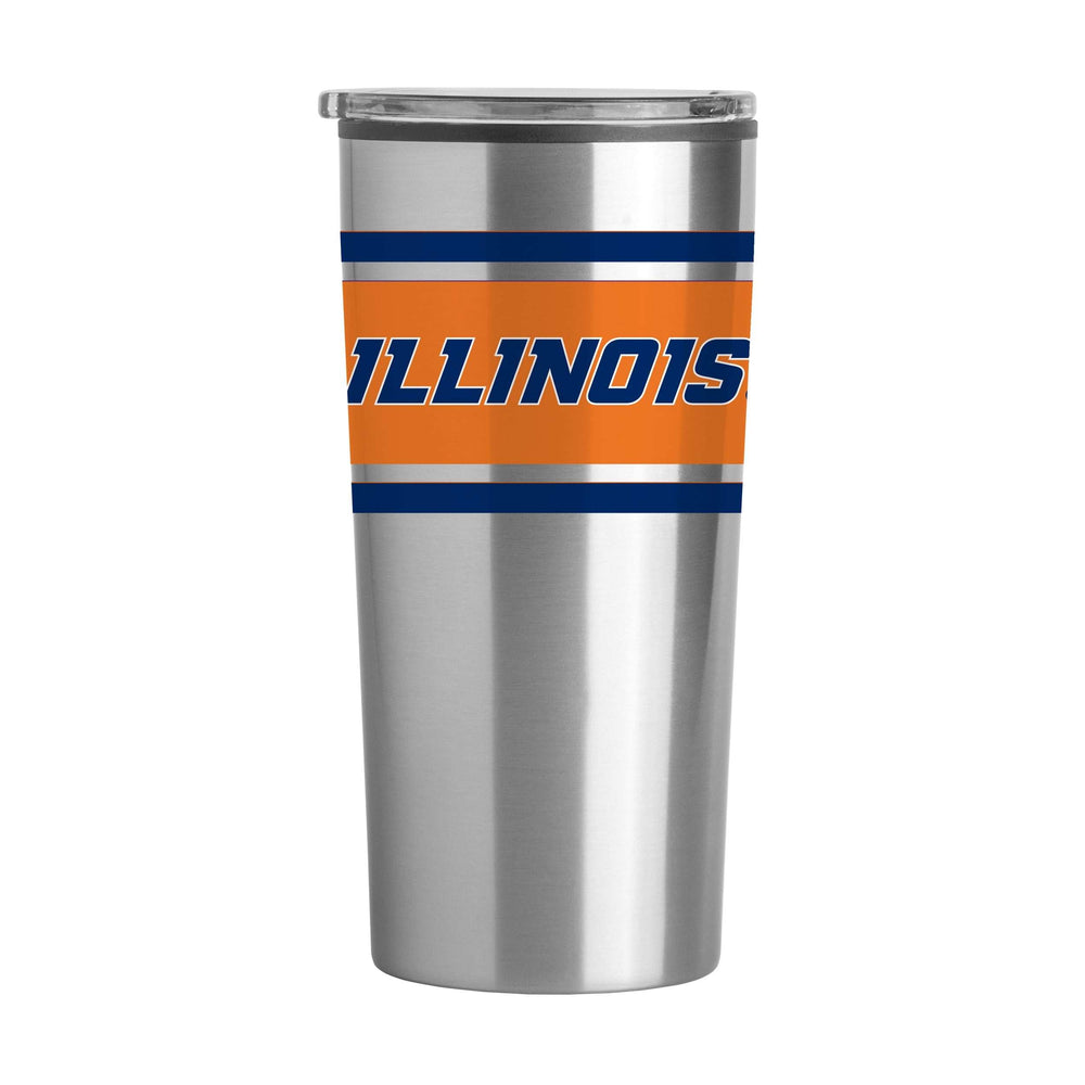 Illinois Stripe 20 oz Fusion Tumbler - Logo Brands - Flyclothing LLC