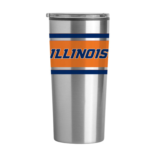 Illinois Stripe 20 oz Fusion Tumbler - Logo Brands - Flyclothing LLC