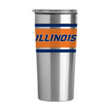 Illinois Stripe 20 oz Fusion Tumbler - Logo Brands - Flyclothing LLC