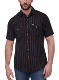 Men's Ely Cattleman Short Sleeve Stripe Western Snap Shirt - Ely Cattleman - Flyclothing LLC