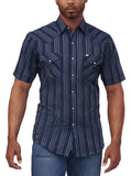 Men's Ely Cattleman Short Sleeve Stripe Western Snap Shirt - Ely Cattleman - Flyclothing LLC