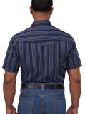 Men's Ely Cattleman Short Sleeve Stripe Western Snap Shirt - Ely Cattleman - Flyclothing LLC