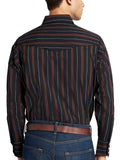 Men's Ely Cattleman Long Sleeve Stripe Western Snap Shirt - Ely Cattleman - Flyclothing LLC