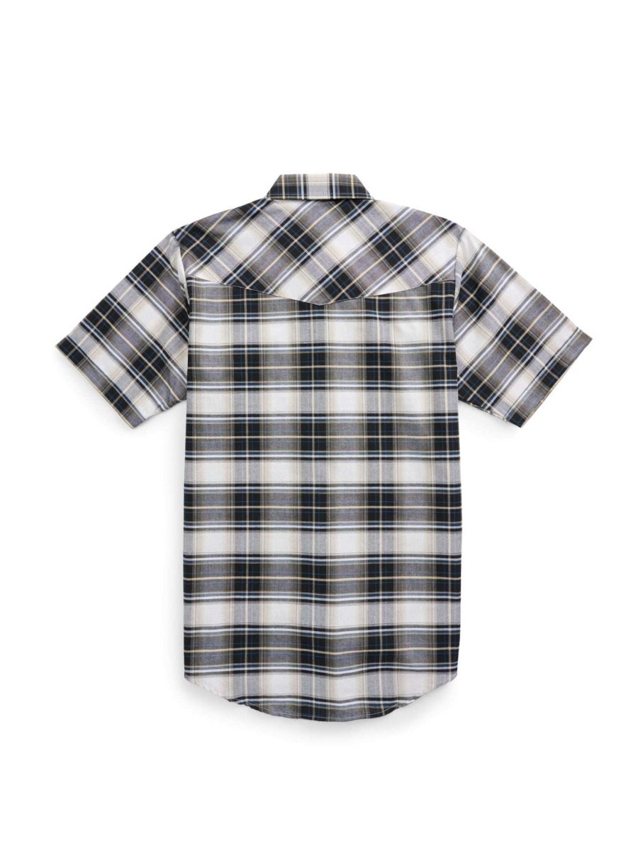 Men's Ely Cattleman Short Sleeve Western Wrinkle Resistant Plaid Shirt - Ely Cattleman - Flyclothing LLC