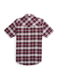 Men's Ely Cattleman Short Sleeve Western Wrinkle Resistant Plaid Shirt - Ely Cattleman - Flyclothing LLC