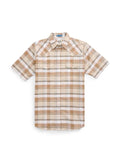Men's Ely Cattleman Short Sleeve Western Wrinkle Resistant Plaid Shirt - Ely Cattleman - Flyclothing LLC