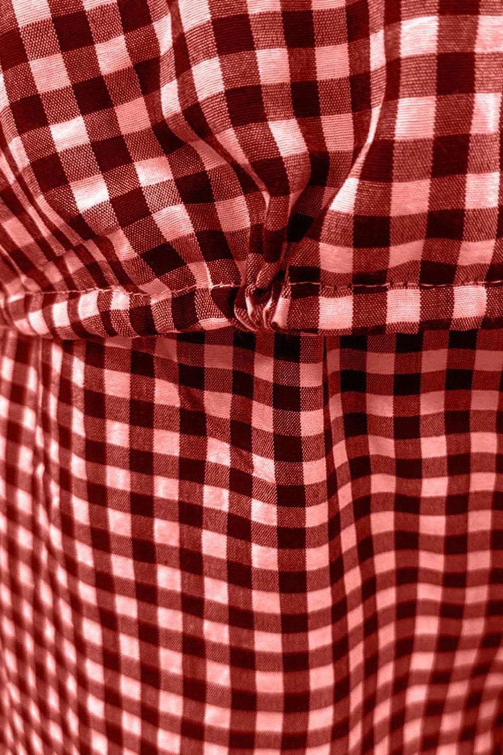 Full Size Plaid Round Neck Half Sleeve Top and Pants Set - Trendsi - Flyclothing LLC