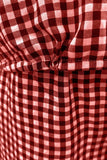 Full Size Plaid Round Neck Half Sleeve Top and Pants Set - Trendsi - Flyclothing LLC