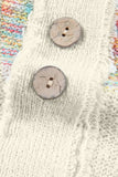 Contrast Half Button Long Sleeve Sweater - Trendsi - Flyclothing LLC