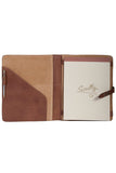 Scully MAHOGANY SNAP CLOSURE LETTER PAD - Scully Leather - Flyclothing LLC