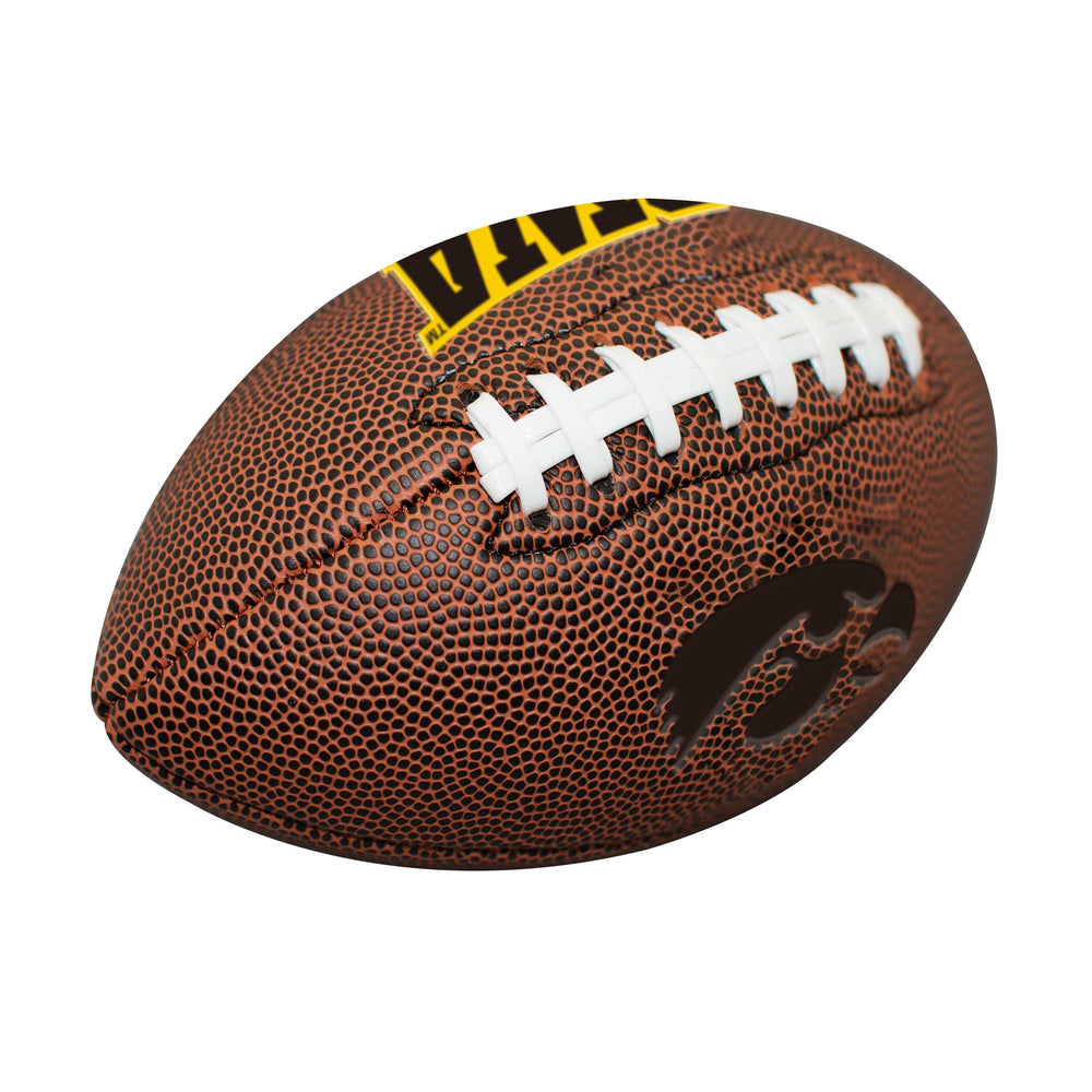 Iowa Mini Size Composite Football - Logo Brands - Flyclothing LLC