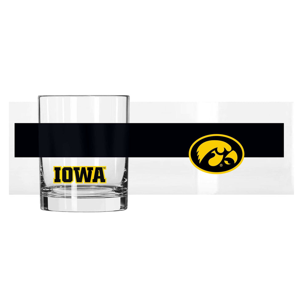 Iowa 14oz Colorblock Rock Glass - Logo Brands - Flyclothing LLC