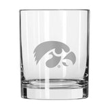 Iowa 14oz Frost Rocks Glass - Logo Brands - Flyclothing LLC