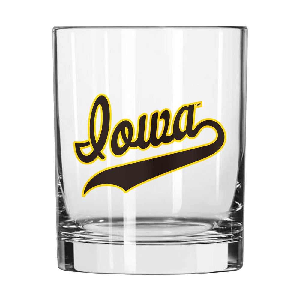 Iowa 14oz Retro Rocks Glass - Logo Brands - Flyclothing LLC