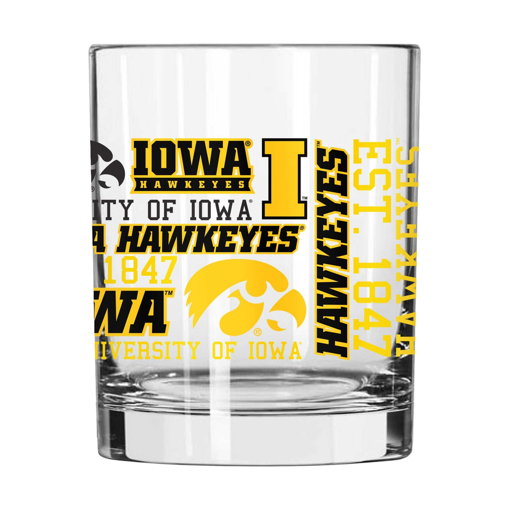 Iowa 14oz Spirit Rocks Glass - Logo Brands - Flyclothing LLC