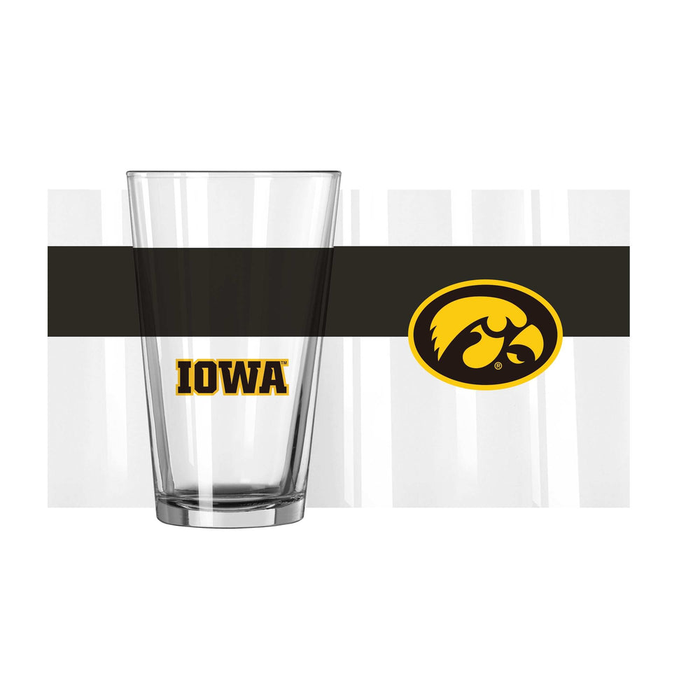 Iowa 16oz Colorblock Pint Glass - Logo Brands - Flyclothing LLC