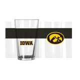 Iowa 16oz Colorblock Pint Glass - Logo Brands - Flyclothing LLC