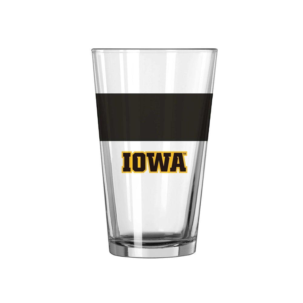 Iowa 16oz Colorblock Pint Glass - Logo Brands - Flyclothing LLC