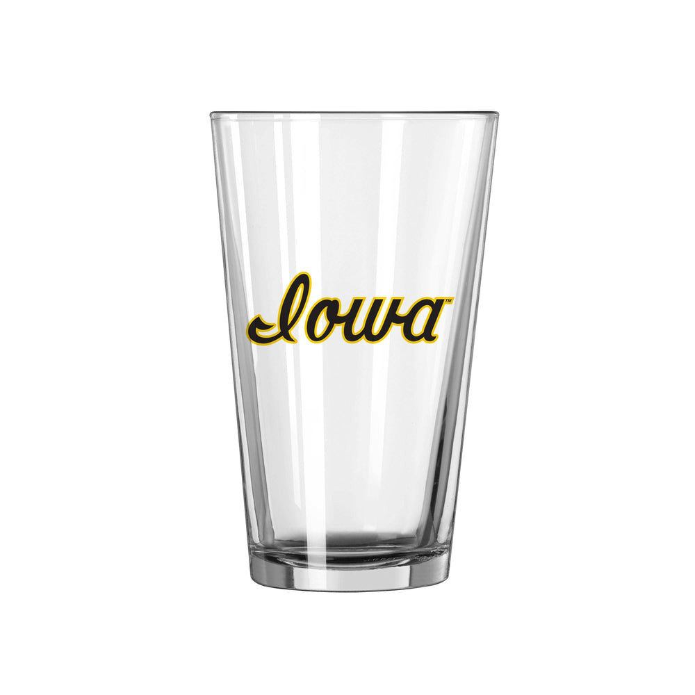 Iowa 16oz Retro Pint Glass - Logo Brands - Flyclothing LLC
