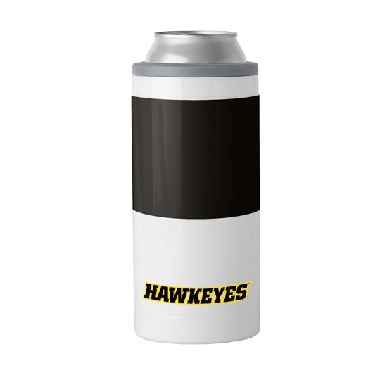 Iowa 12oz Colorblock Slim Can Coolie - Logo Brands - Flyclothing LLC