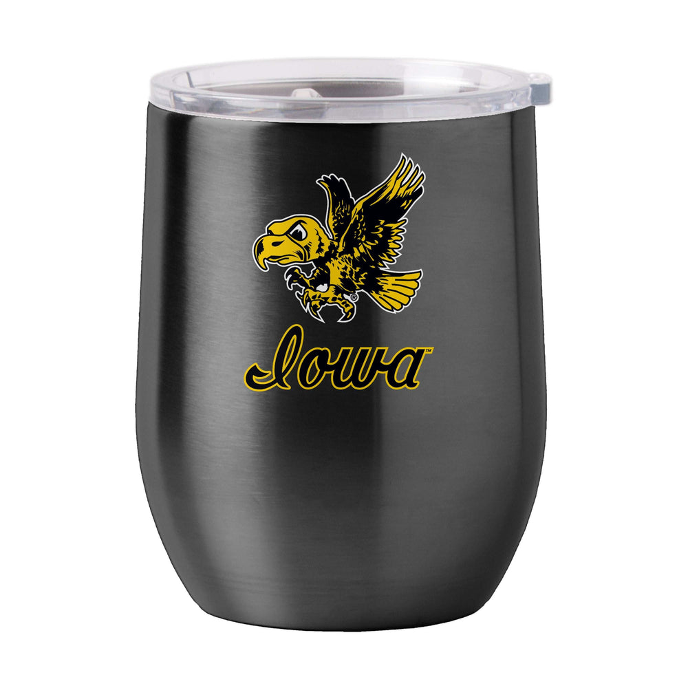 Iowa Retro 16oz Stainless Curved Beverage - Logo Brands - Flyclothing LLC