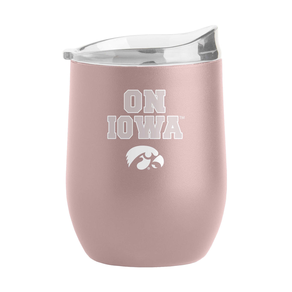 Iowa 16oz Stencil Powder Coat Curved Beverage - Logo Brands - Flyclothing LLC