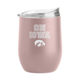 Iowa 16oz Stencil Powder Coat Curved Beverage - Logo Brands - Flyclothing LLC