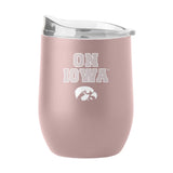 Iowa 16oz Stencil Powder Coat Curved Beverage - Logo Brands - Flyclothing LLC