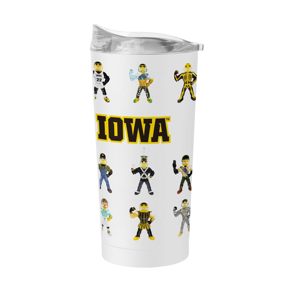 Iowa 20oz Multiple Herkys Powder Coat Tumbler - Logo Brands - Flyclothing LLC