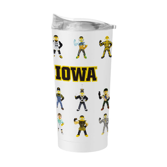 Iowa 20oz Multiple Herkys Powder Coat Tumbler - Logo Brands - Flyclothing LLC
