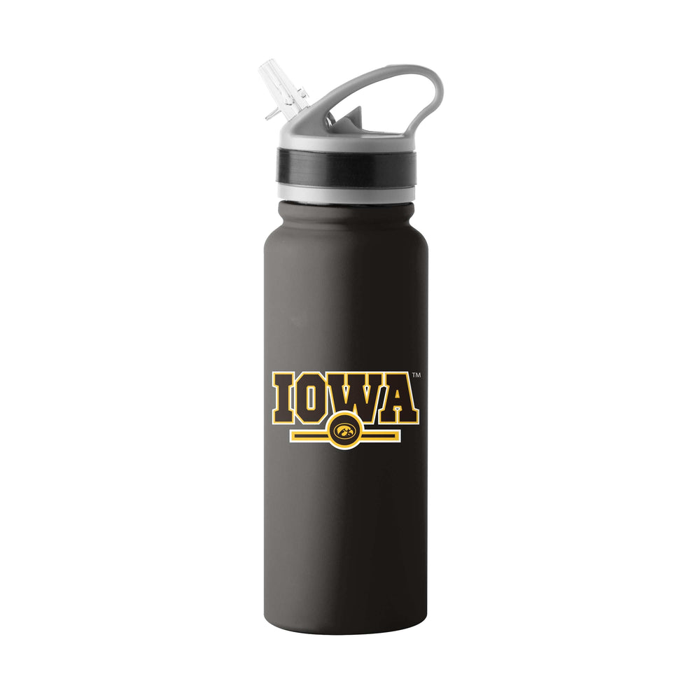 Iowa 25oz Campus Color Letterman Stainless Single Wall Flip Top Bottle - Logo Brands - Flyclothing LLC